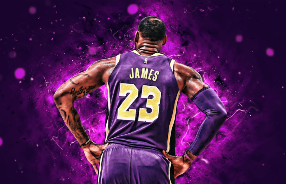 Lebron James Glass Wall Art