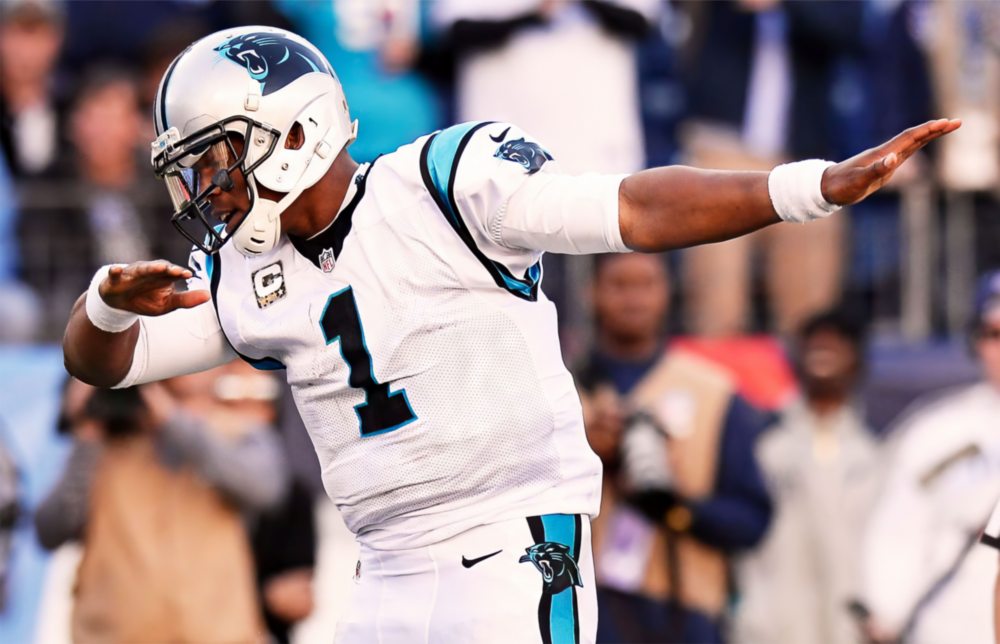 Cam Newton Glass Wall Art