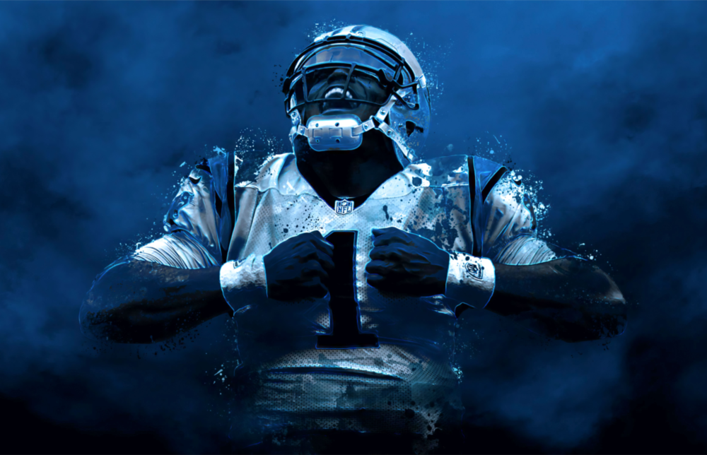 Luke Kuechly Glass Wall Art