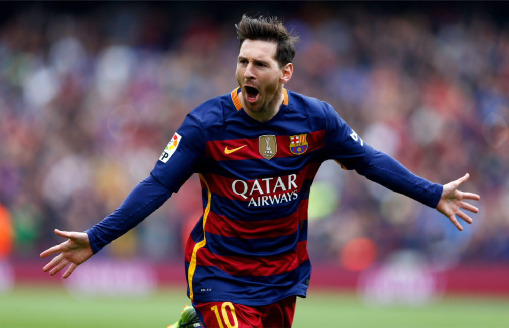 Messi Glass Wall Art