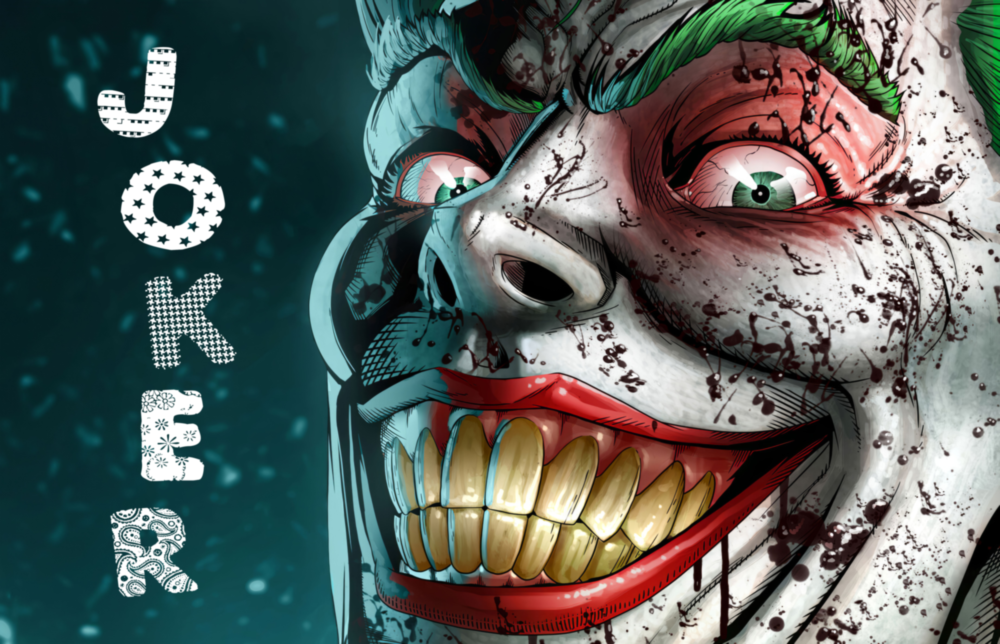 Joker Glass Wall Art
