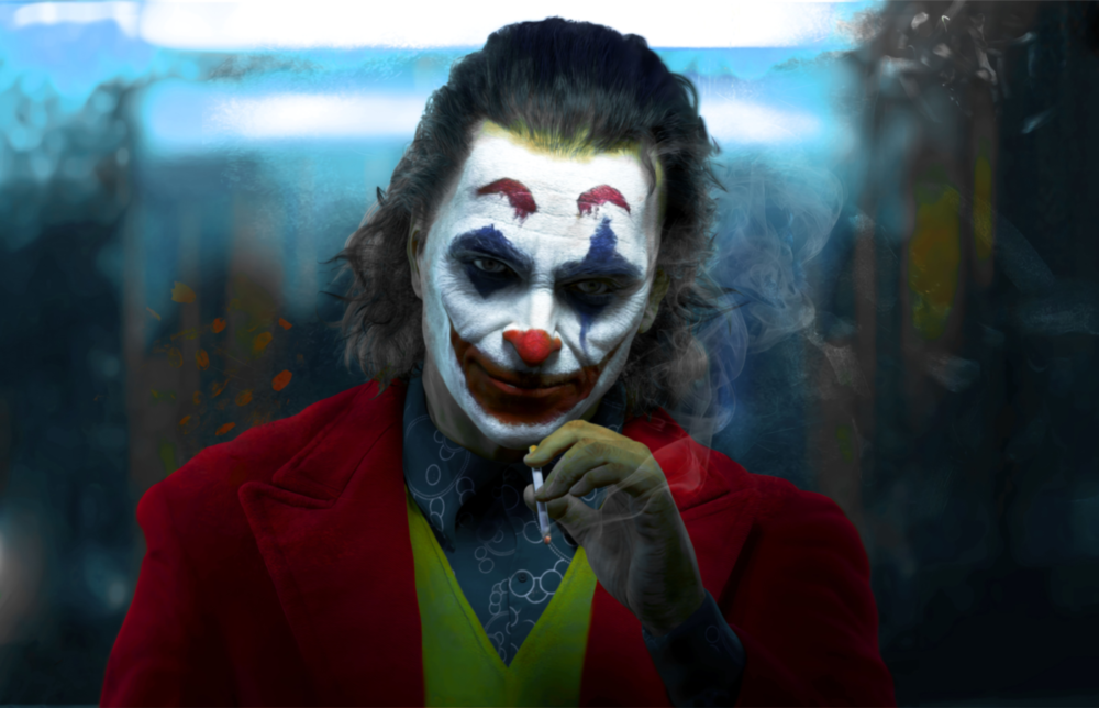 Joker Glass Wall Art