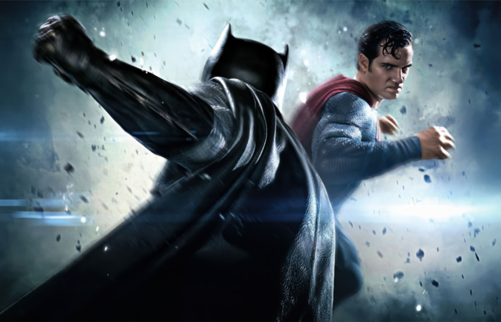 Batman vs Superman Glass Wall Art