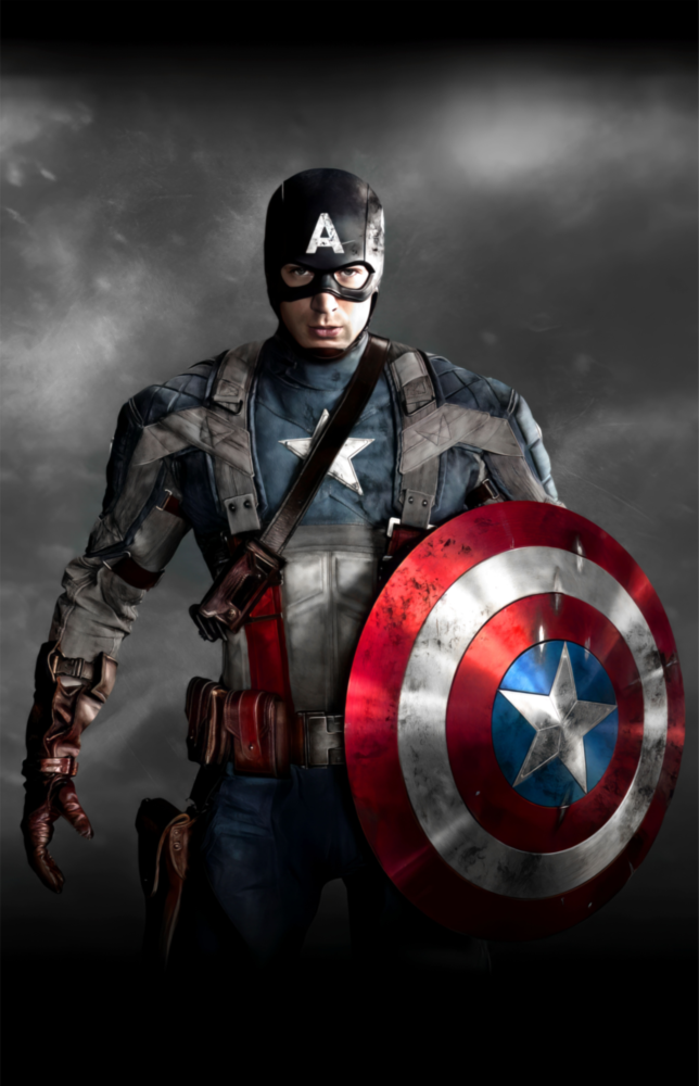 Captain America Glass Wall Art