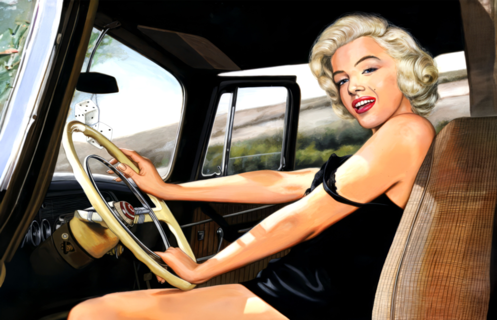 Marilyn Monroe Glass Wall Art