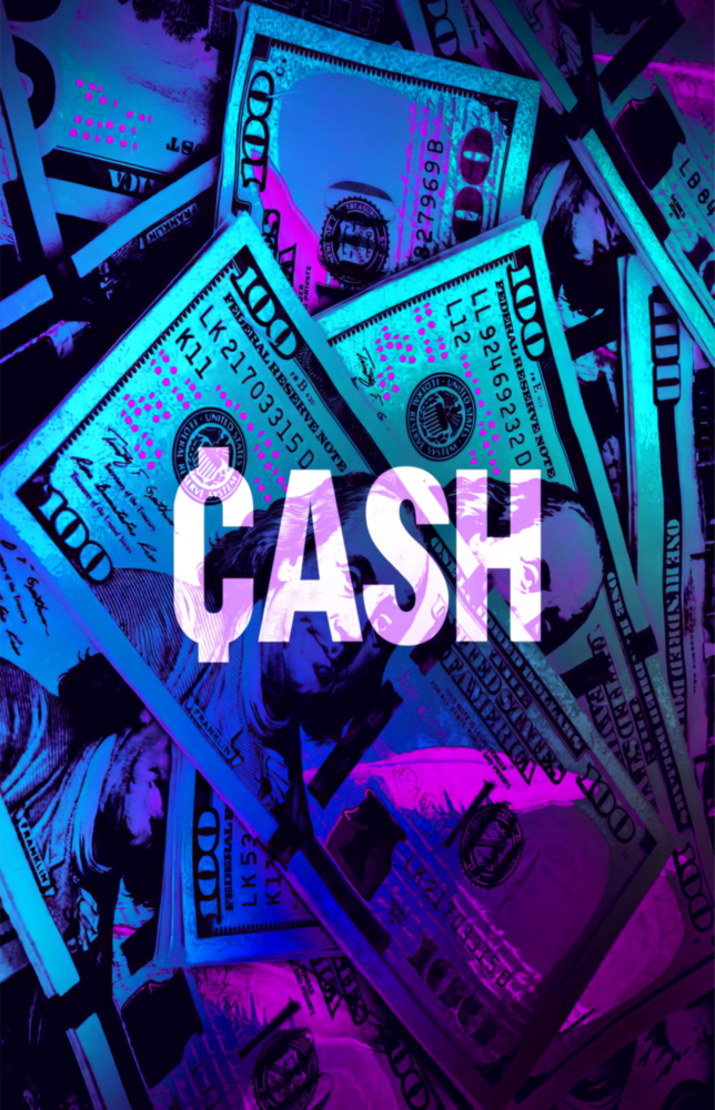 Cash Glass Wall Art