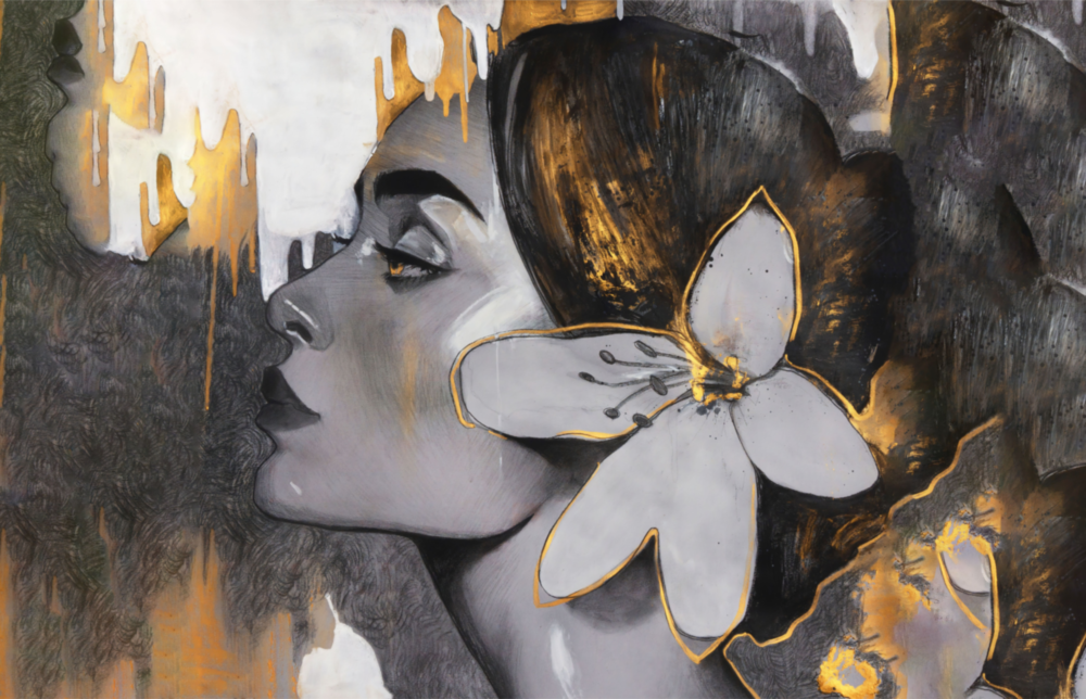 Gipsy Beauty Glass Wall Art
