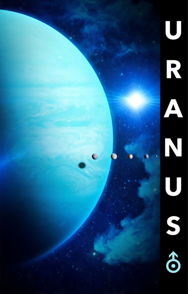 Uranus Glass Wall Art