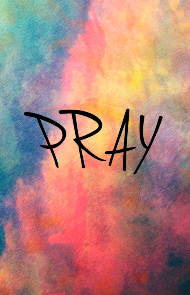Pray Glass Wall Art