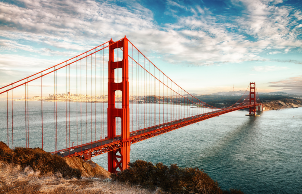 Golden Gate Bridge Glass Wall Art