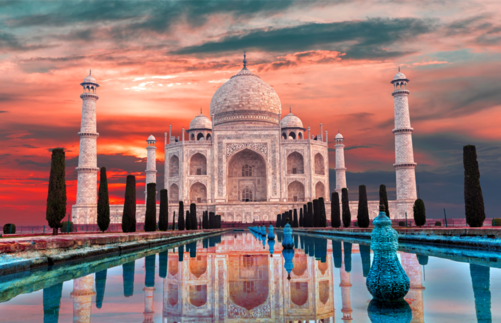 Taj Mahal Glass Wall Art