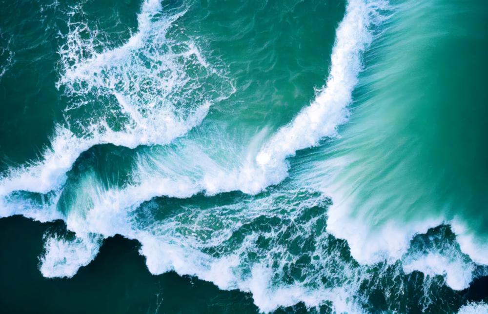 Waves Glass Wall Art