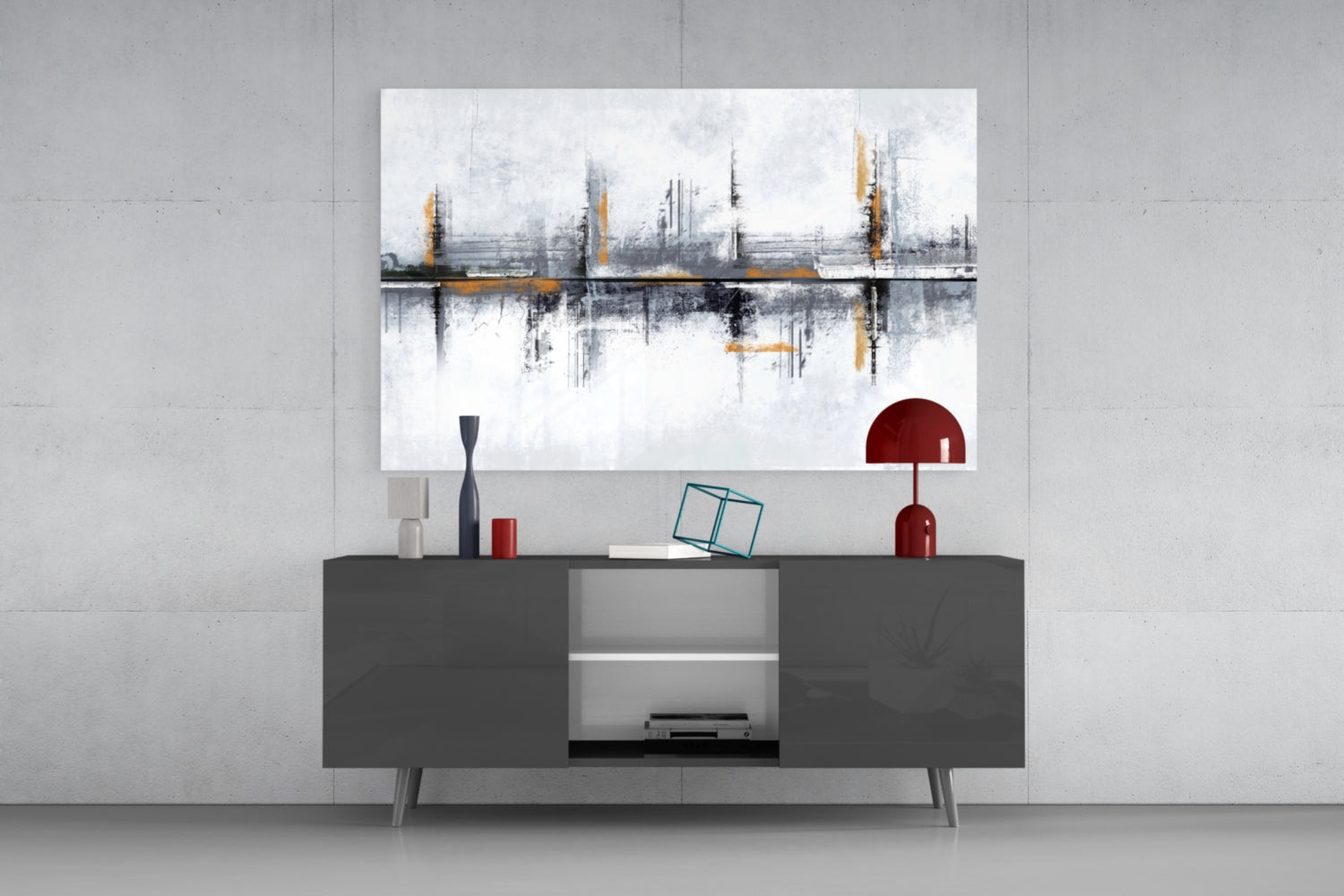 Elegant Abstract Glass Wall Art