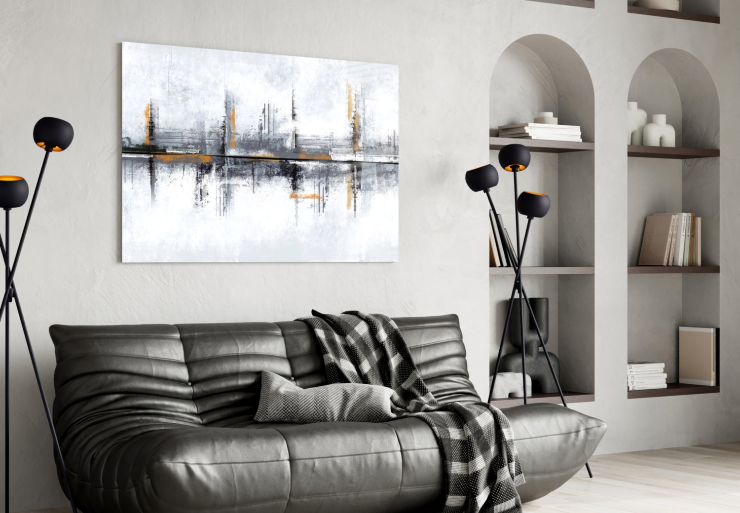 Elegant Abstract Glass Wall Art