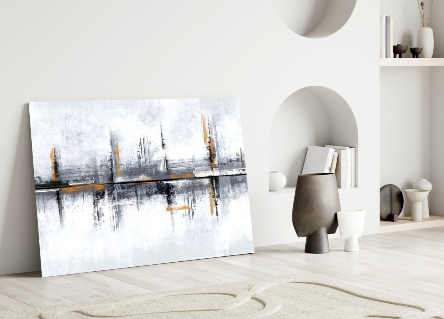 Elegant Abstract Glass Wall Art