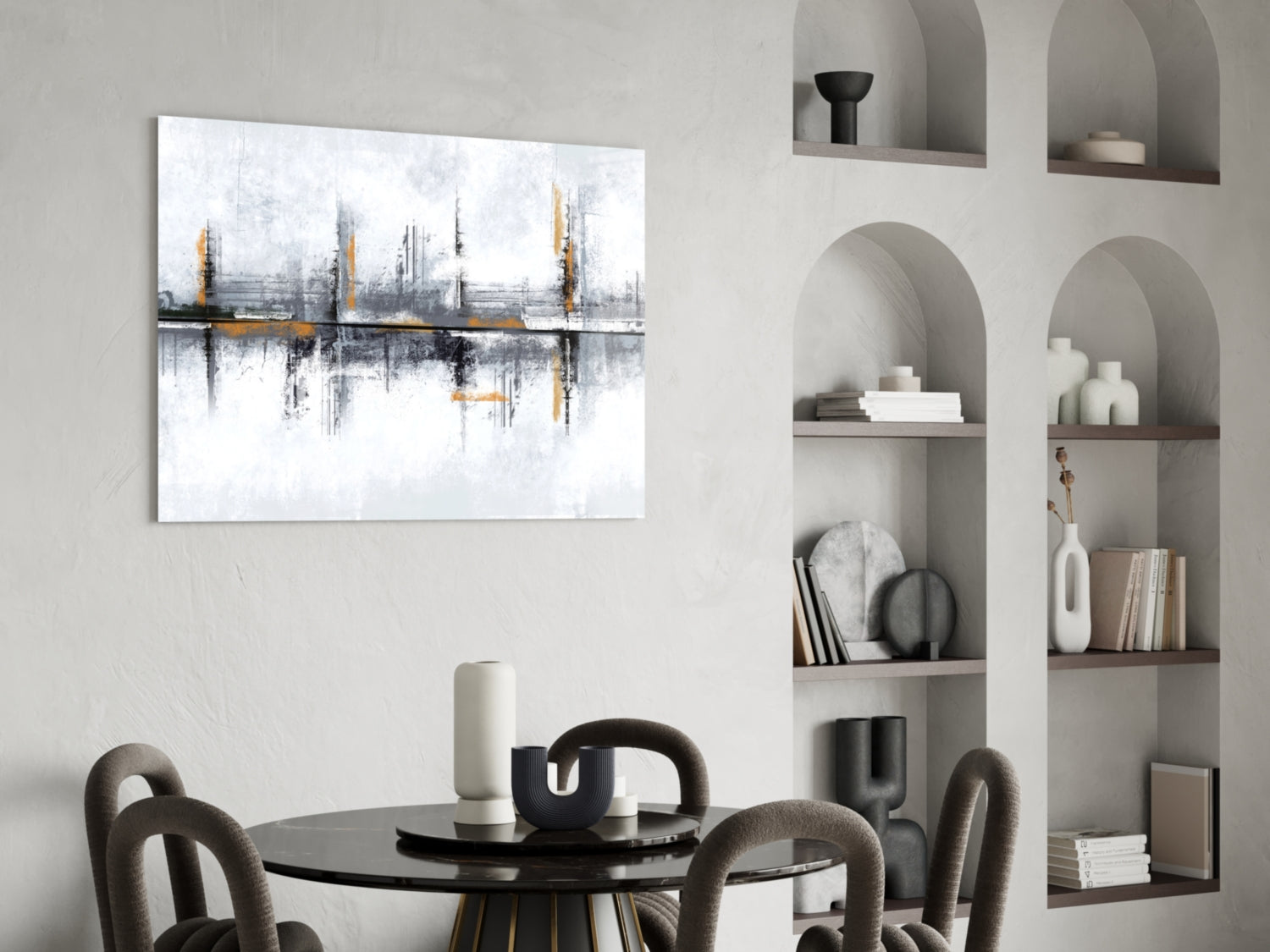 Elegant Abstract Glass Wall Art