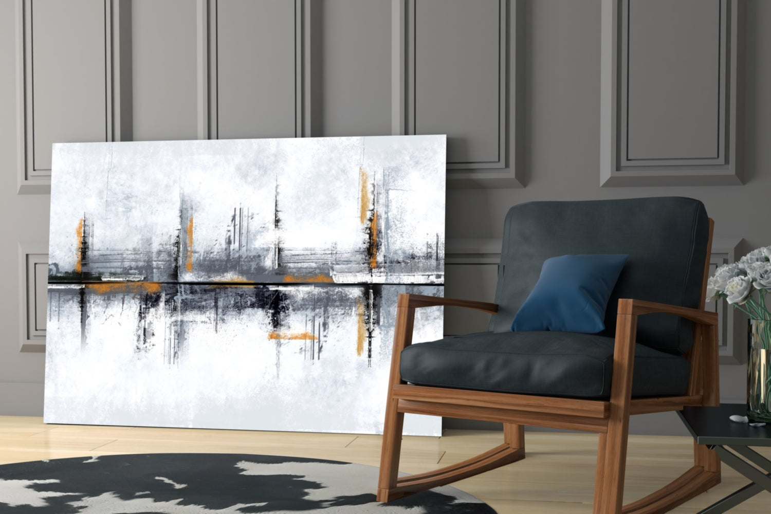 Elegant Abstract Glass Wall Art