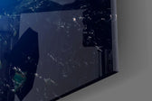 Cosmic horizon documentary glass wall art in heritage library