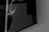 Macro dandelion seed-head cinematic glass wall art in wellness studio reception