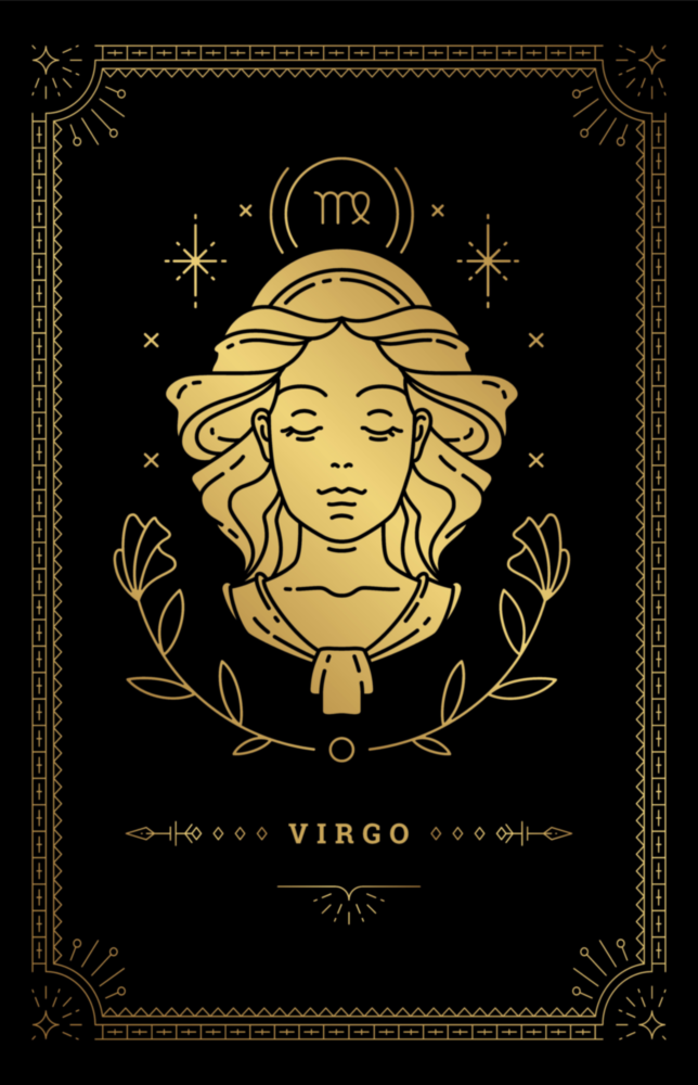 Virgo Glass Wall Art