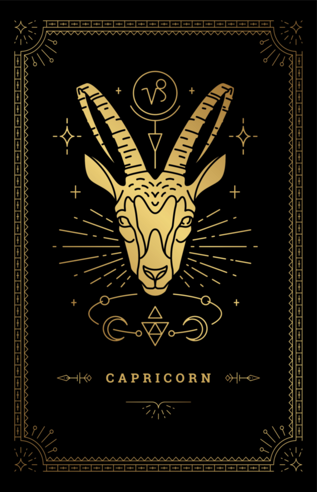 Capricorn Glass Wall Art