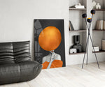 Pop-luxe shh cinematic glass wall art in heritage stairwell