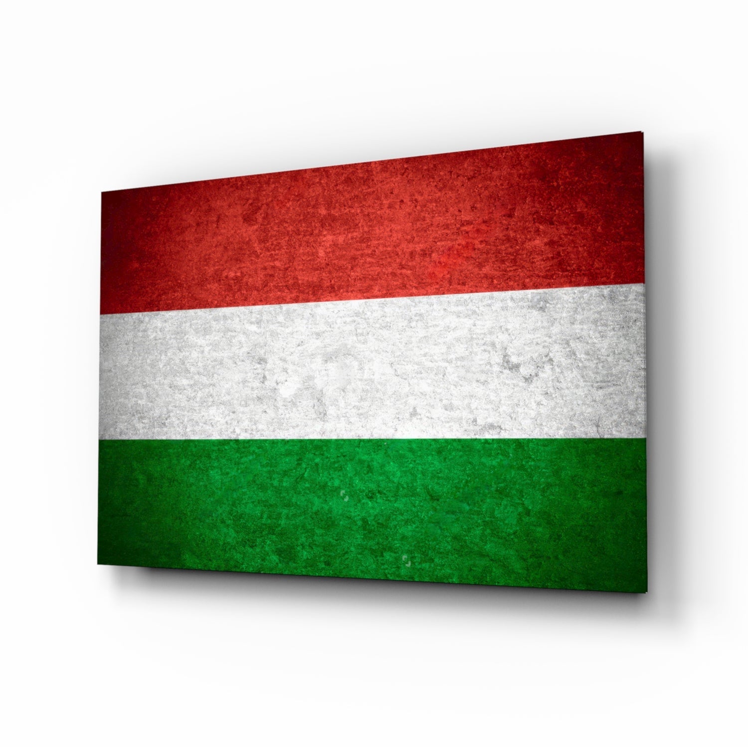 Flag of Hungary Glass Wall Art.