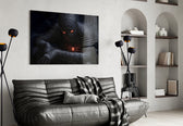 Marvel-comic cinematic glass wall art in comic-book studio