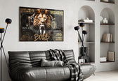 Rolex-and-BO$S graffiti cinematic glass wall art in luxury-watch boutique