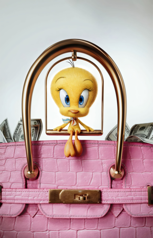 Looney Tunes Glass Wall Art