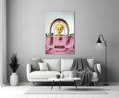 Designer Collection cinematic glass wall art in heritage stairwell