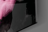 Pink Panther parody cinematic glass wall art in creative-agency reception