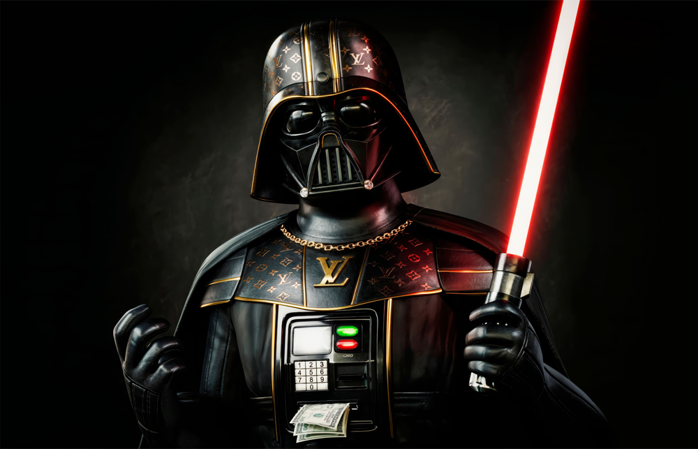 Darth Vader Art Print Glass Wall Art