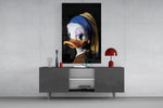 Disney art history cinematic glass wall art in light-filled atelier