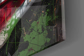 Joaquin Joker morph cinematic glass wall art in creative-agency reception