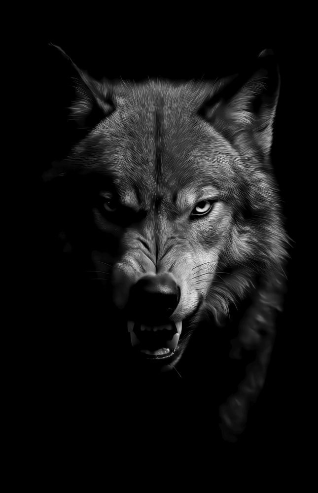 Wolf Glass Wall Art