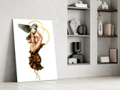 Fine-line tattoo cinematic glass wall art in private library reading nook