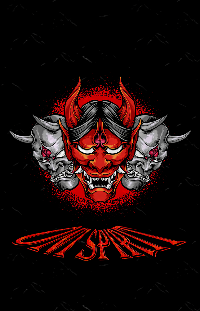 Devil's Mask Glass Wall Art