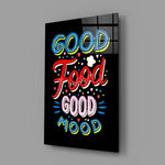 Kitchen pop cinematic glass wall art in coffeeshop boutique