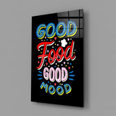 Kitchen pop cinematic glass wall art in coffeeshop boutique