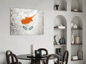 Crimson eagle cinematic glass wall art over modern dining sideboard