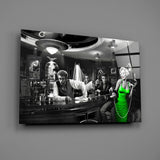 Hollywood Legends Noir Glass Wall Art