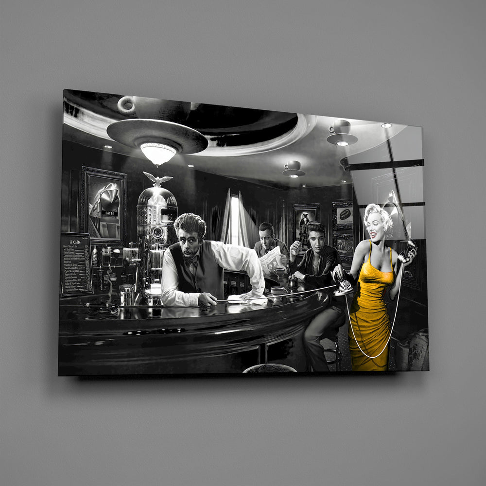 Star Wars streetwear pop cinematic glass wall art in teen Star-Wars-fan bedroom