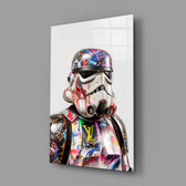 Disney Star Wars pop cinematic glass wall art in teen Disney-fan bedroom