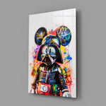 Star Wars streetwear pop cinematic glass wall art in teen Star-Wars-fan bedroom