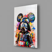 Star Wars streetwear pop cinematic glass wall art in teen Star-Wars-fan bedroom