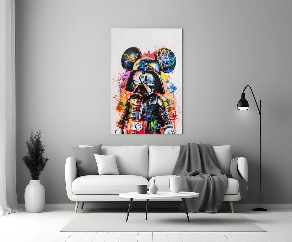 Designer Collection cinematic glass wall art in heritage stairwell