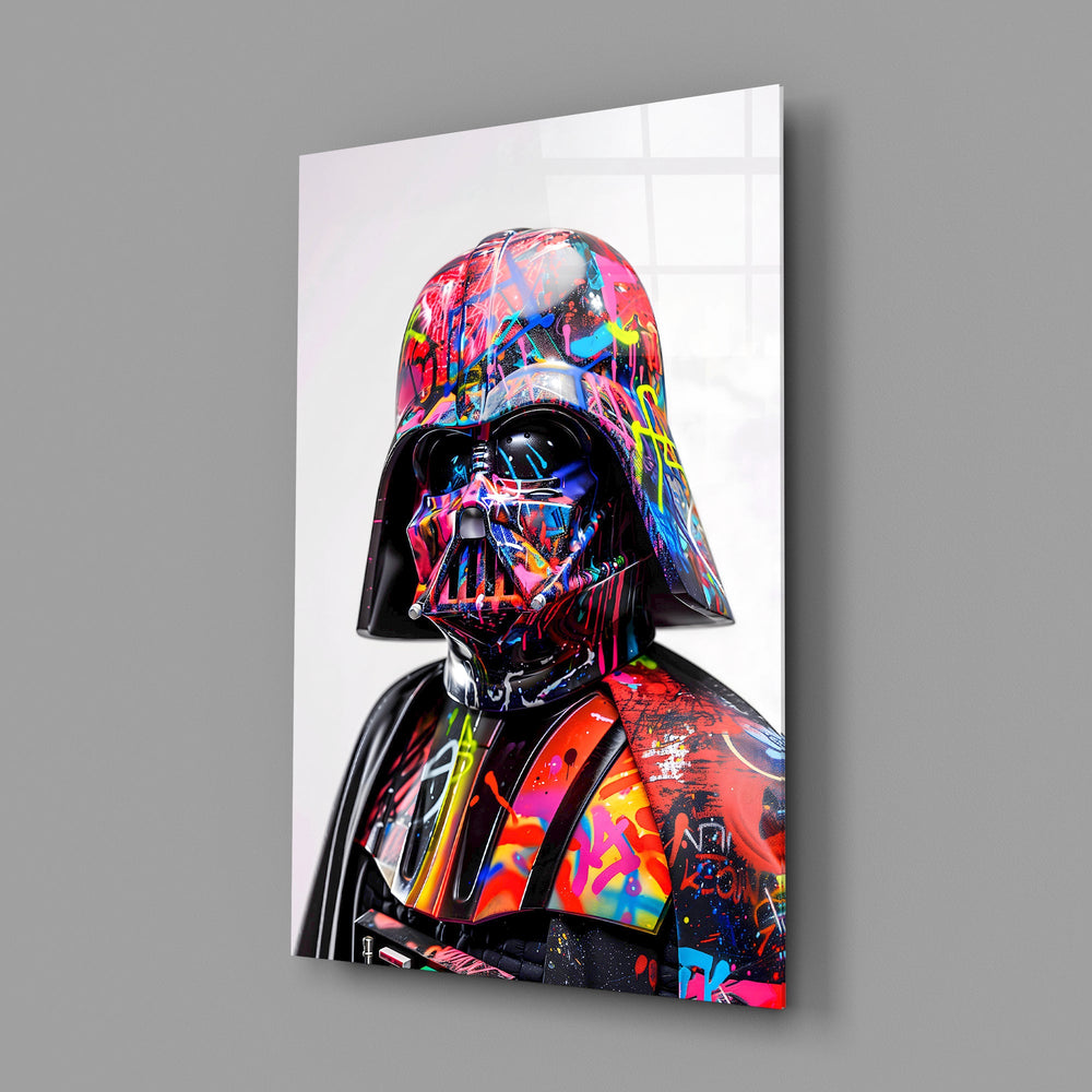 Star Wars pop streetwear cinematic glass wall art in teen Star-Wars-fan bedroom