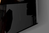 Crown destiny cinematic glass wall art in masculine-luxe study