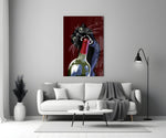 Andy-Warhol pop cinematic glass wall art in heritage stairwell